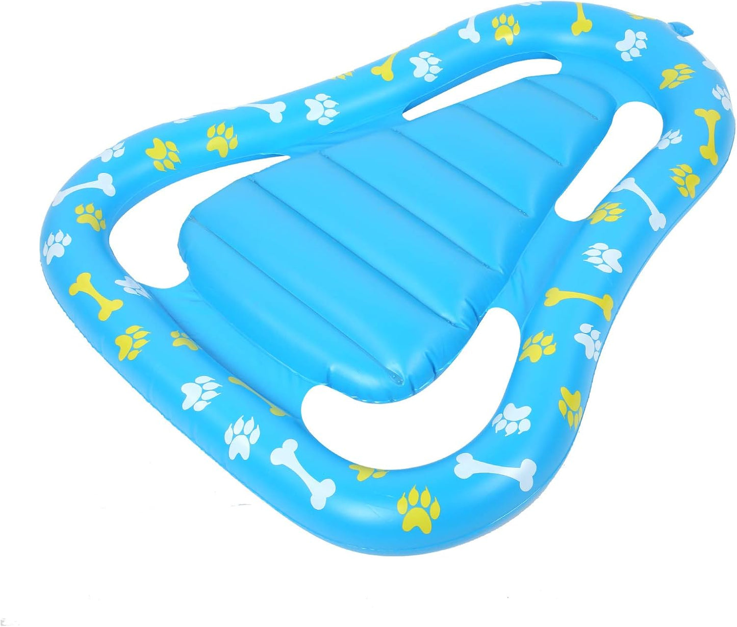 Pet Floating Row, Dog Pool Float Inflatable Raft, Made of Sturdy 0.35mm PVC, Easy to Store and Use, Double Air Chambers for Safety, Fun Water Tool for Pets