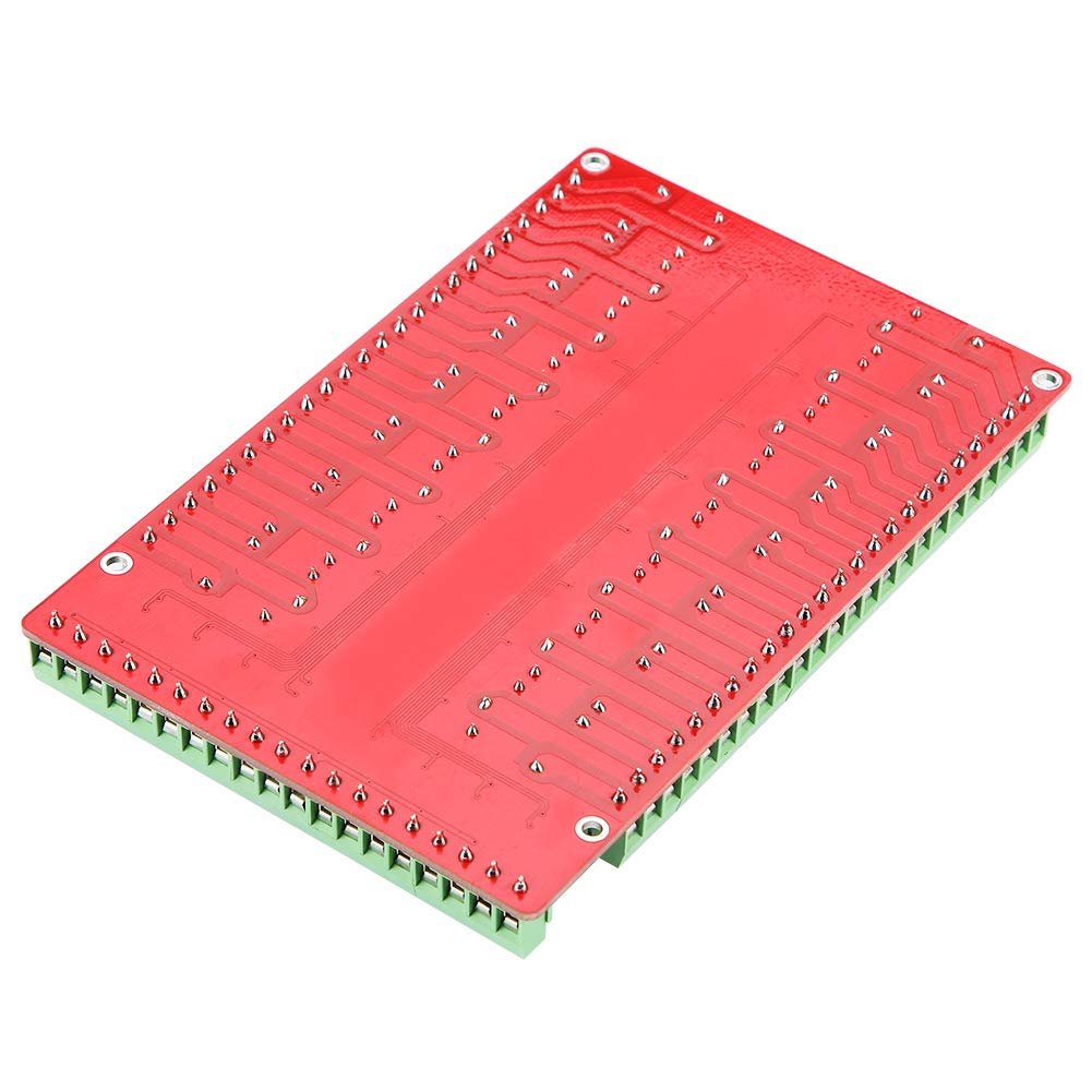 16 Channel Relay Module High/Low Level DC 5/12/24V Isolated Type for Home Automation (DC12V)