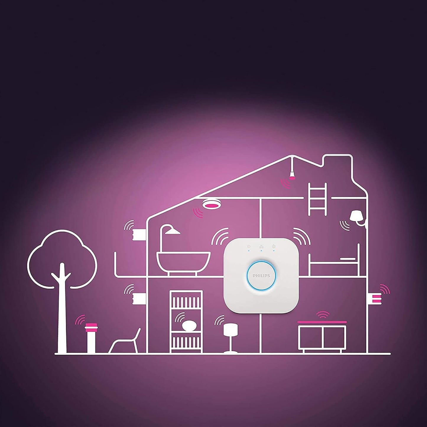 Philips Hue White and Colour Ambiance Smart Light Bulb 100W - 1600 Lumen [E27 Edison Screw] with Bluetooth. for Indoor Home Lighting, Livingroom, Bedroom. Works with Voice Control, Alexa.