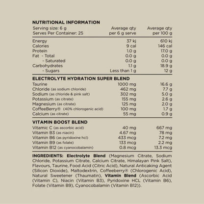 Switch Nutrition Hydrate Electrolyte Rehydration Blend 25 Serve Orange Crush