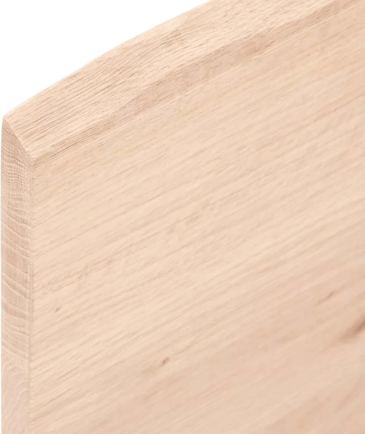 100 x 60 cm Solid Unfinished Oak Tabletop, Live Edge Design, Versatile Replacement for Kitchen Center Table, Dining Table, Desk Surface, Durable and Stylish