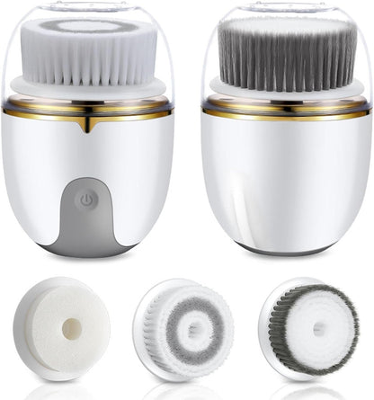 mivceklw Spin Scrub Brush, Rechargeable Face Brush, Travel Face Cleaner, Home Skincare Device, USB Charging Scrubber For Both Men And Women
