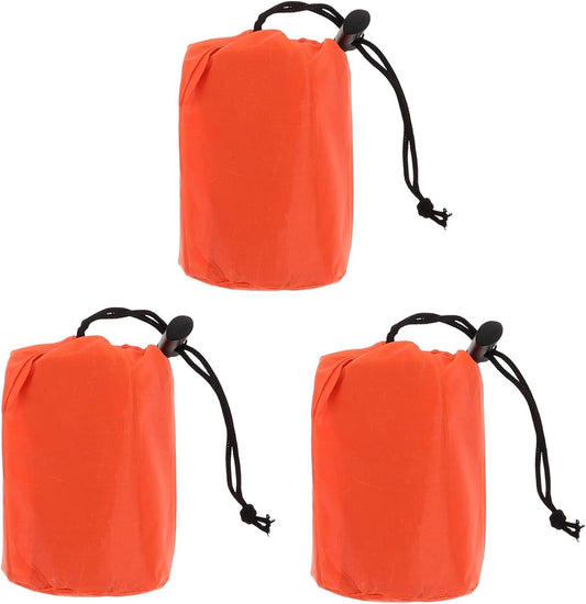 MOBUTOFU 3 Set Outdoor Portable Emergency Emergency Bag Emergency Sleeping Bags Emergency Supplies Emergency Blanket Survival Camping Blanket