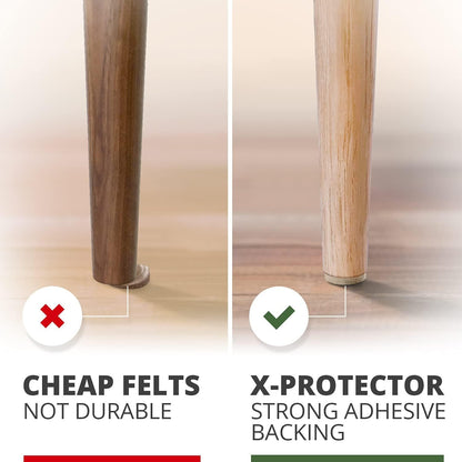 X-PROTECTOR Felt Furniture Pads 181 Pack - Premium Felt Pads Furniture Feet Your Best Wood Floor Protectors - Protect Your Hardwood Flooring