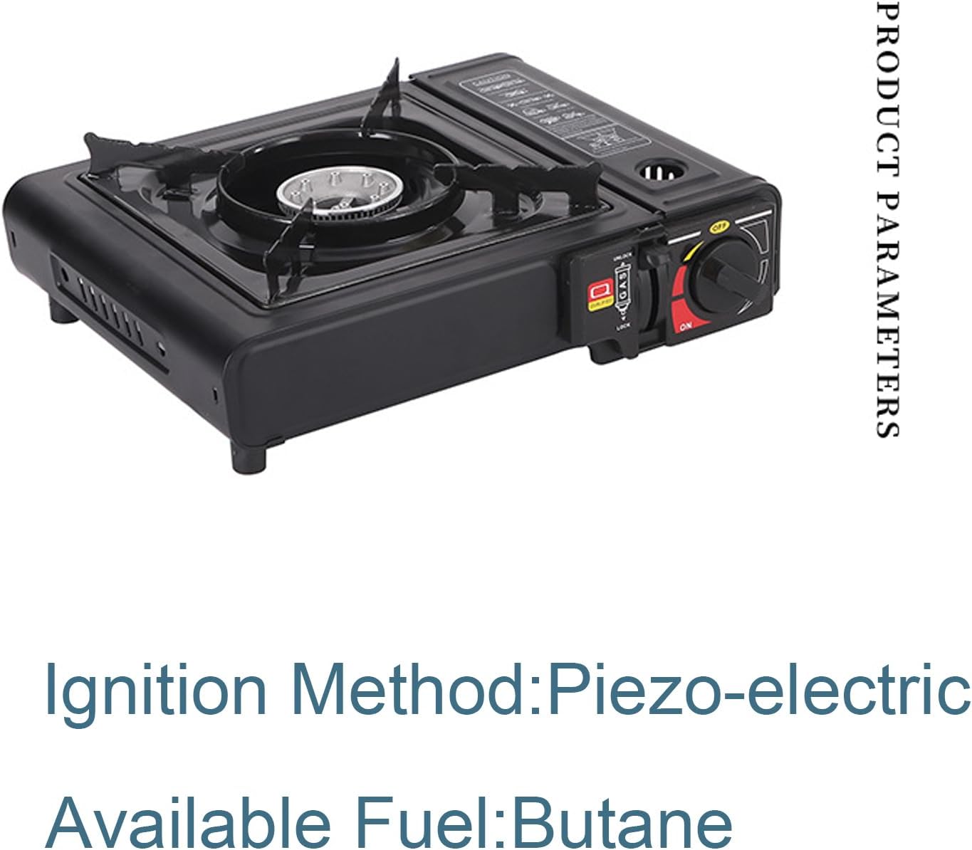 Camp Stove,Small Camping Stove Camp Cooker | Foldable Single Burner with Piezo Ignition, Windproof Cooker Outdoor Gear for Outdoor Cooking Travel Accessories