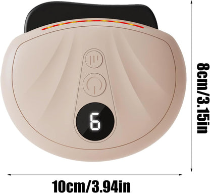 GkgWuxf Face Scraper Tool,Thermal De-Puffing Face Lifting Device Scraper | Electric Beauty Machine Scrubber For Double Chin And Skin Care