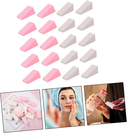 NIYANGLE 50Pezzi Sponge Makeup Applicator Spugnettper Polvere Accessori Cosmetici Professionali Per Applicazione Umida Per Fondotinta