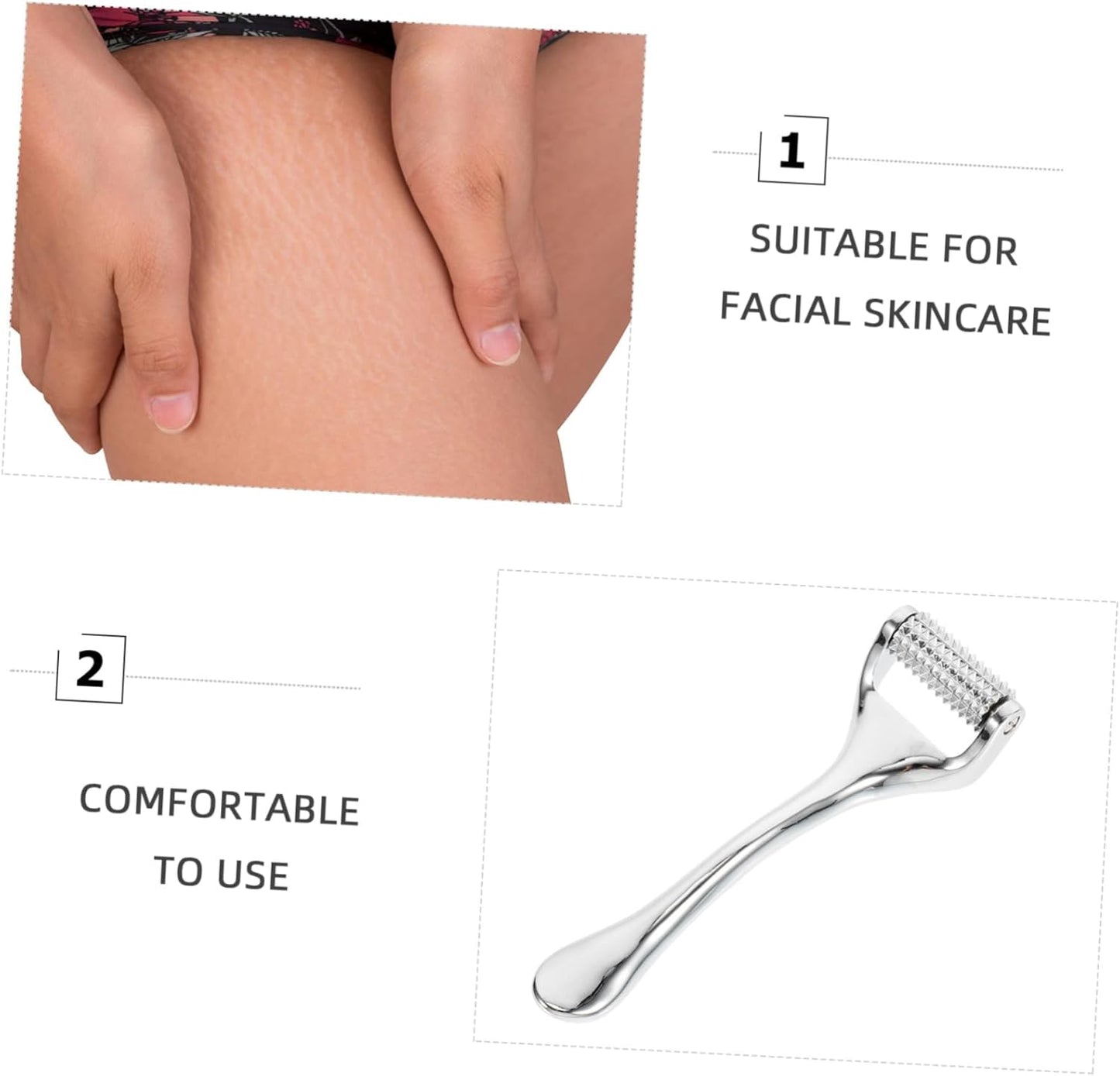 WOFASHPURET 1Pezzi Antirughe Dispositivo per Della Del Massaggiatore Ergonomico per Smagliature