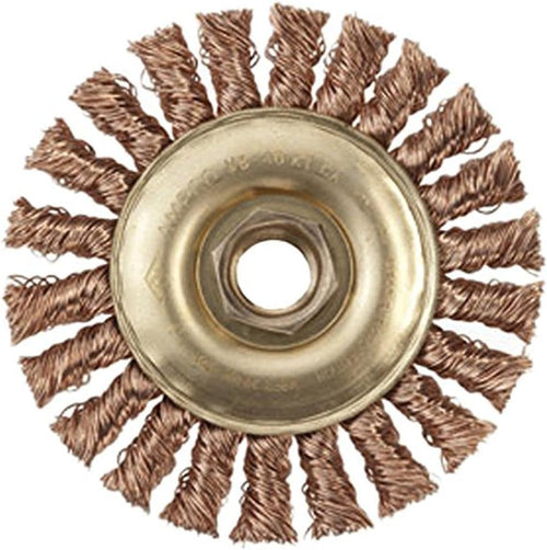 Ampco Safety Tools wb-60kt Knot Wire Wheel Brush, non-sparking, non magnetica, resistente alla corrosione, diametro 15,2 cm.
