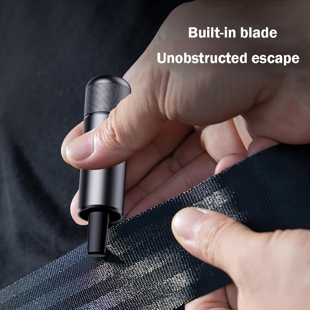 SafeHammer Safe Hammer Glass Breaker, Safe Hammer Glass Breaker, Car Safety Hammer, Seat Belt Cutter Emergency Escape Tool (2 PCS-A)