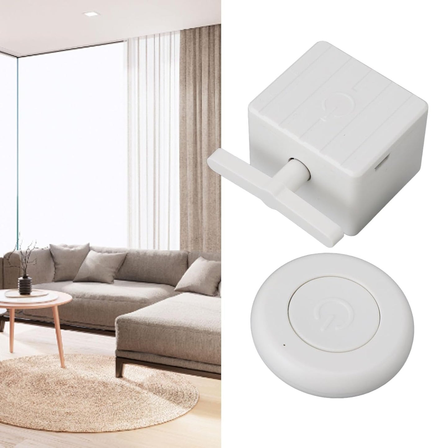 Remote Control Button Pusher, RF Remote Control Smart Button Pusher with Touch Turn Ordinary Switches Into Smart Buttons Switch Button Pusher for Home Automation System