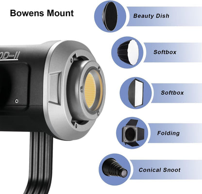 GVM Upgrade 600W Led Video Light, Bi-Color Led Studio Light Photography Lighting with APP/DMX Control, 2700K to 7500K 128000lux/1m Continuous Lighting for Studio, Video Shooting, Gaming, Broadcasting