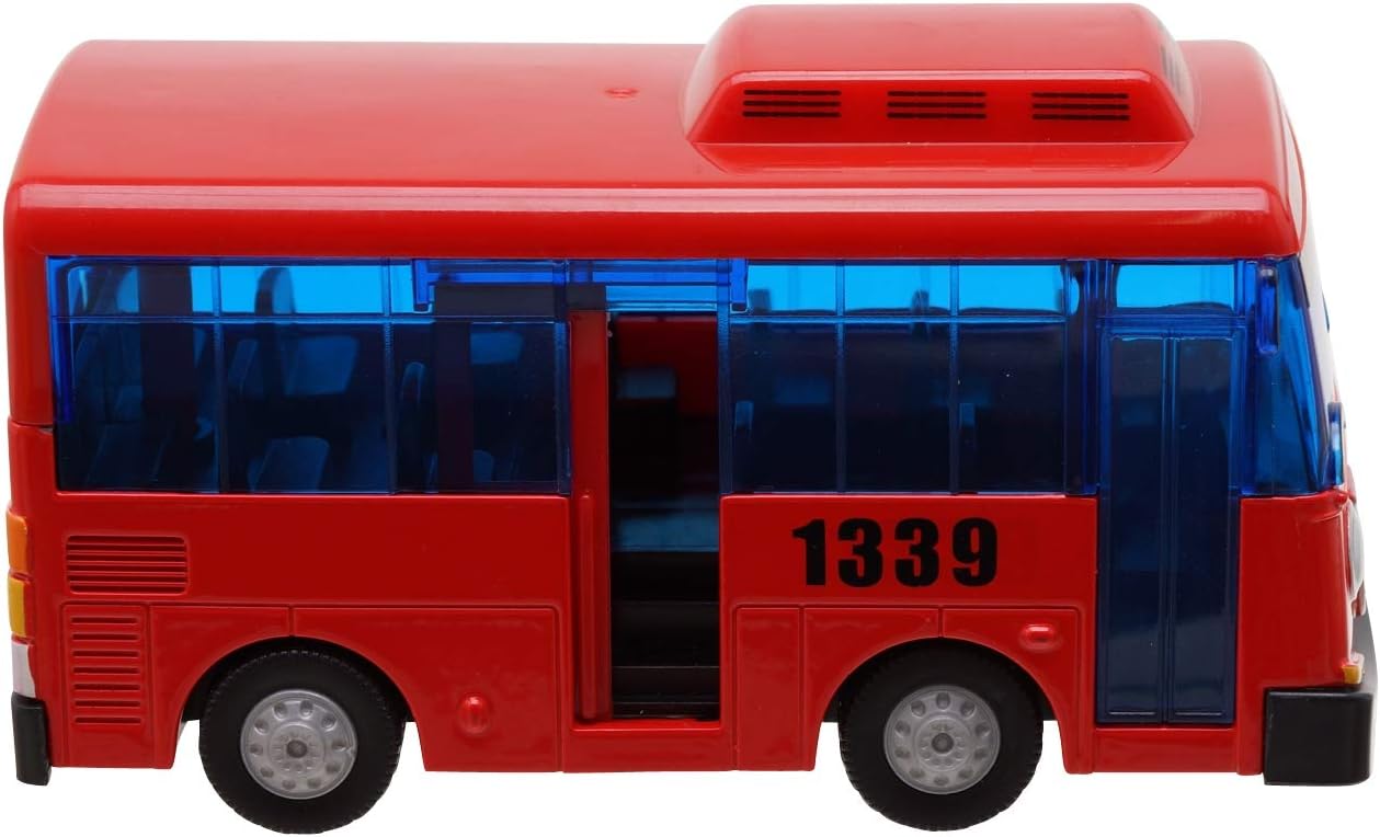 Tayo the Little Bus 120 Metal Die-Casting Bus Toy Push and Go Play Vehicles Toy & Games for Kids, Girls & Boys Animation Character Friends (GANI The Red Bus)