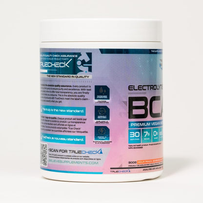 Believe Supplements Electrolytes+BCAA: Optimize Hydration and Muscle Recovery with Branched-Chain Amino Acids and Essential Electrolytes - Enhance Performance and Replenish Vital Nutrients Today! (Sour Peach)