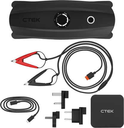 CTEK CS Free, 12V Jump Starter Alternative, Adaptive Booster, Portable Battery Charger, Smart Battery Maintainer, 4-in-1 Charger Power Bank, Solar Power Bank for Car, Phone, Computer