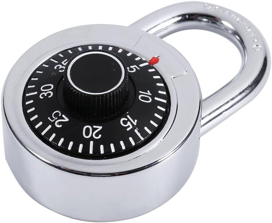 Combination Code Lock Safe Security for Luggage Suitcase Round Dial Number Padlock Zinc Alloy