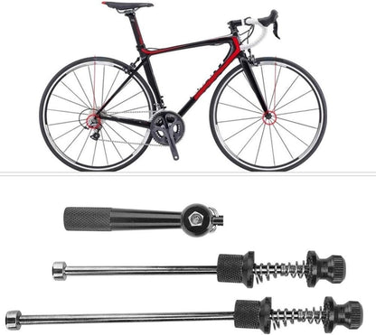 Aluminum Alloy Road Bike Anti Theft Quick Release Skewers Wheels Locking Security