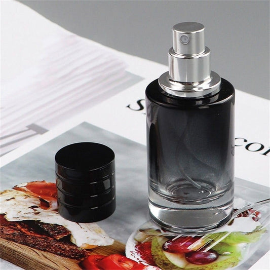 Black Perfume Atomizer Portable High-Grade Glass Spray 30ml Refillable Small Bottle Travel Cosmetics Outdoor Dispensing Mini Spray Bottle,Refillable Containers,Refillable Cosmetic Spray Bottles