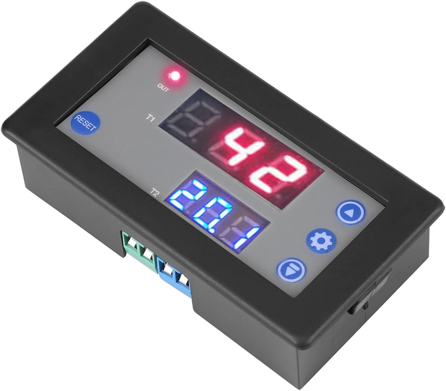 12V Dual Display Timing Delay Relay Module for Home Automation System
