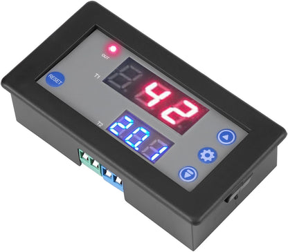 12V Dual Display Timing Delay Relay Module for Home Automation System