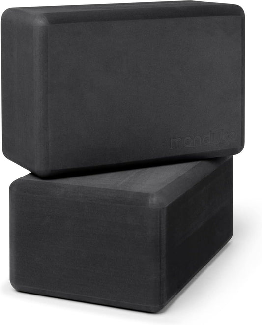 Manduka Yoga Block - Recycled EVA Foam Block with Ergonomic Support, Yoga Equipment, Home Gym Accessory, & Pilates Tool, Lightweight for Travel, High Density, Comfortable Edges