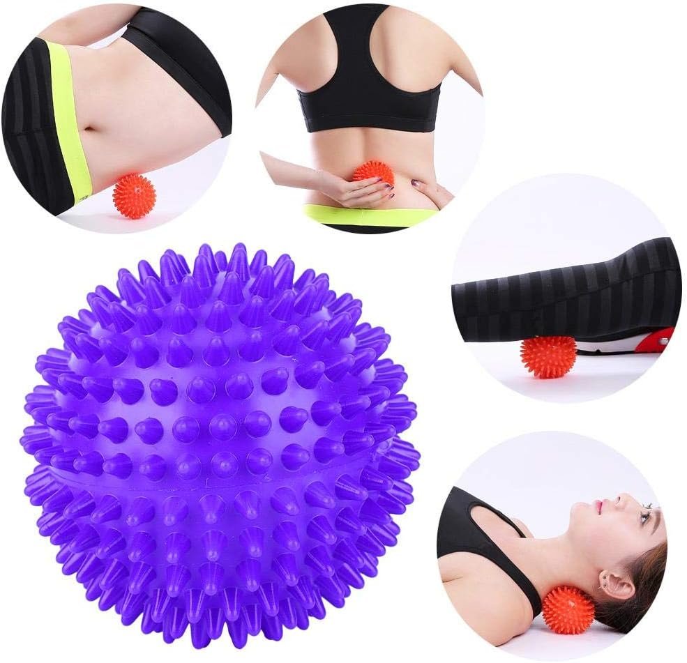 Spiky Massage Ball Roller Massager Ball for Foot Back Trigger Point Therapy, Myofascial Release, and Muscle Recovery.