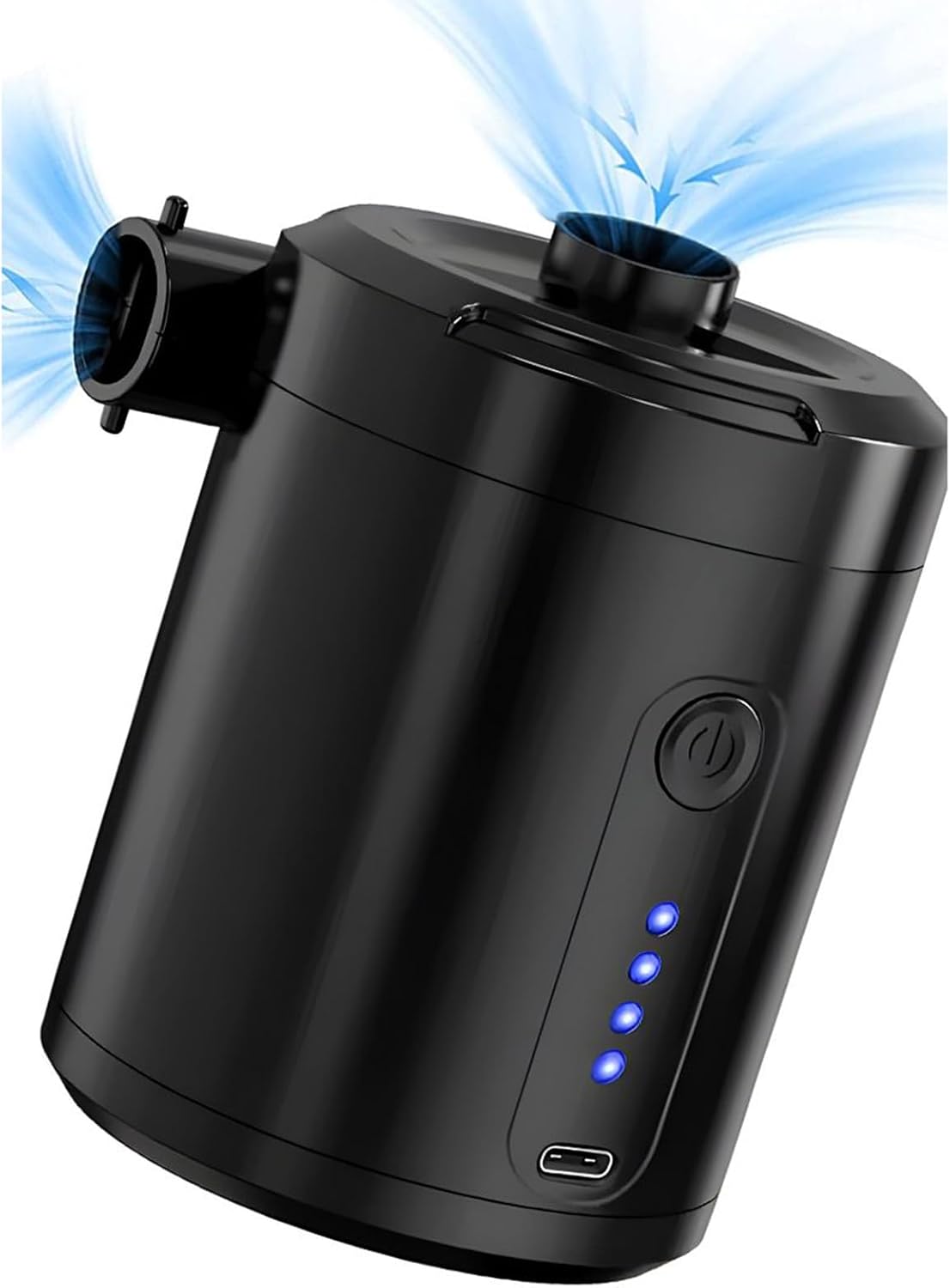 Small Air Pump, Rechargeable Portable Electric, 4.37x3.15in Low Noise Fast Inflation, Wireless Lightweight Design, Travel Pool Floats for Outdoor Gear, Float Pumps, Men