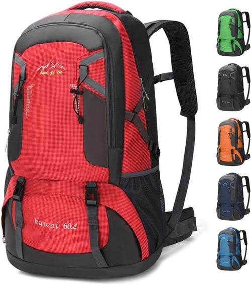 XCJump 60L Hiking Backpack Water Resistant Outdoor Sports Travel Daypack Bag Lightweight Bag For Women Men Mountaineering Camping Tourism