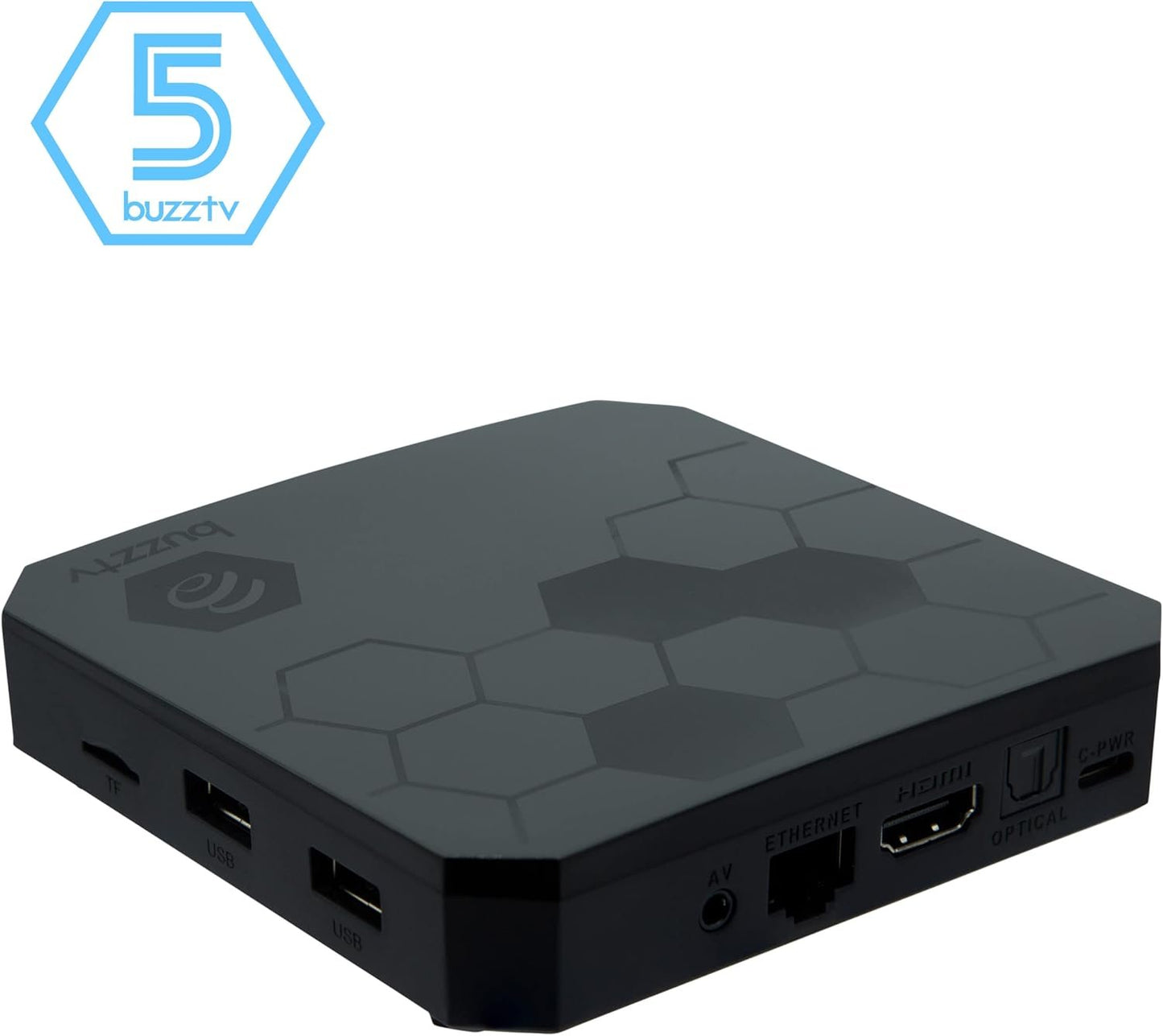 BuzzTV The Classic Android 11 TV Box | Amlogic S905X4 Quad-core 64bit Cortex-A55 | 4GB DDR4 RAM | 64GB eMMC Storage | 4K Streaming Device | Dual-Band Wi-Fi | Bluetooth 5.0