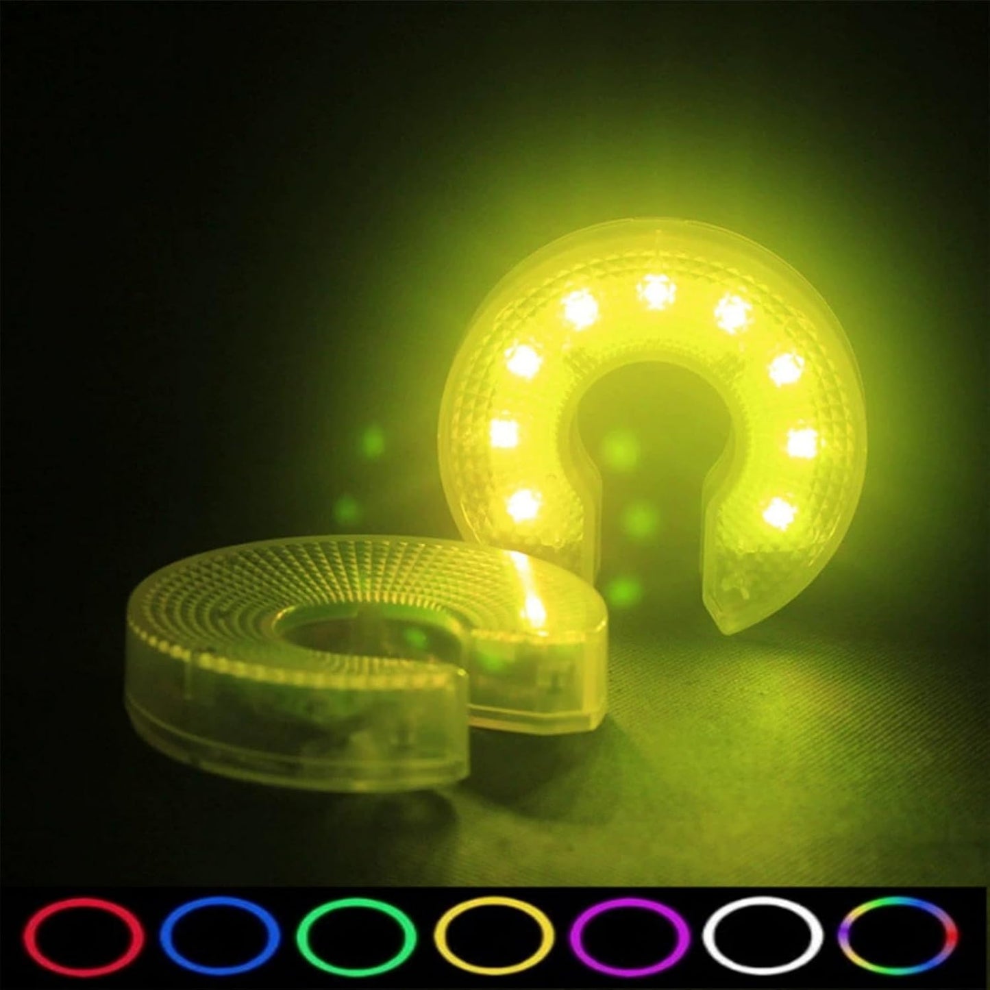 Generico Golf Hole Lights, Led Night Golfs Lamp, 3.94x0.83 Inches Size Compact and Lightweight, Golf Lighting Accessory for Practice, Events, Backyard Parties, Evening Fun, White