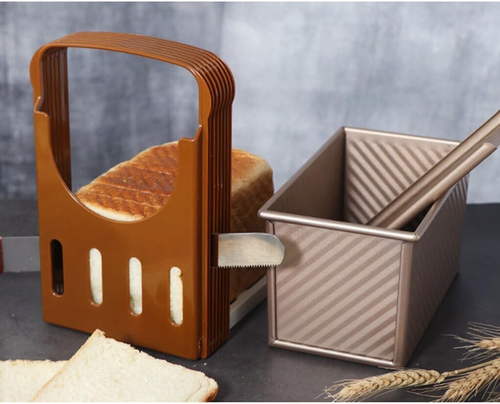 BEALIFE Utensile per affettare Il Pane Regolabile Gadget da Cucina per affettare Senza Sforzo Affettare Rapidamente Il Pane Affettatrice per Utensili da Cucina in ABS