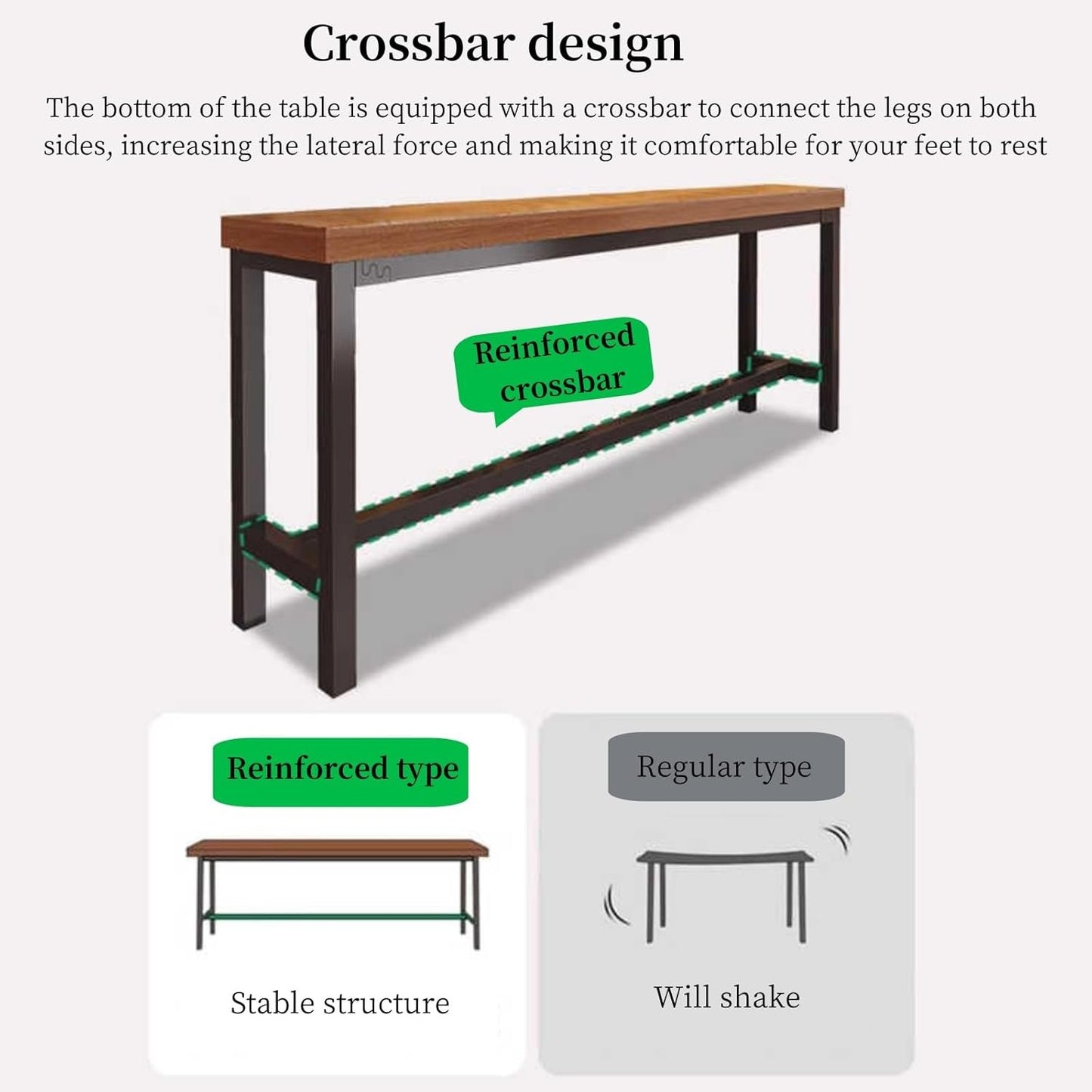 Bar Table,High Table,Bar Height Table,Counter Height Table,Counter Height Dining Table,Pub Table,Table Haute,High Top Table,Multifunctional Bar Table 100cm(39.4in)