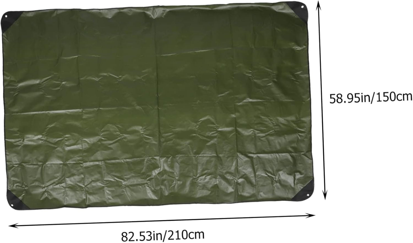 YARNOW Camping Emergency Blanket Thicken Awning for Tent Picnic Waterproof Place Mat Lightweight Compact