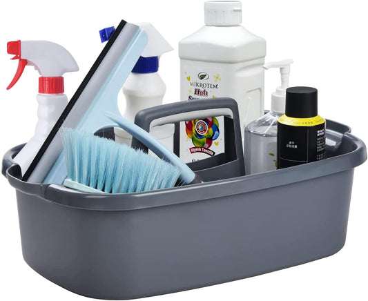 BYUNER Plastic Storage Caddy with Handle Cleaning Supplies Bathroom and Shower Cleaning Caddy Storage Shower Cleaning Products pcs
