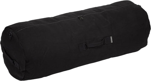 Deluxe Duffel Bag w/Zipper, Black - 42"X15"X15"