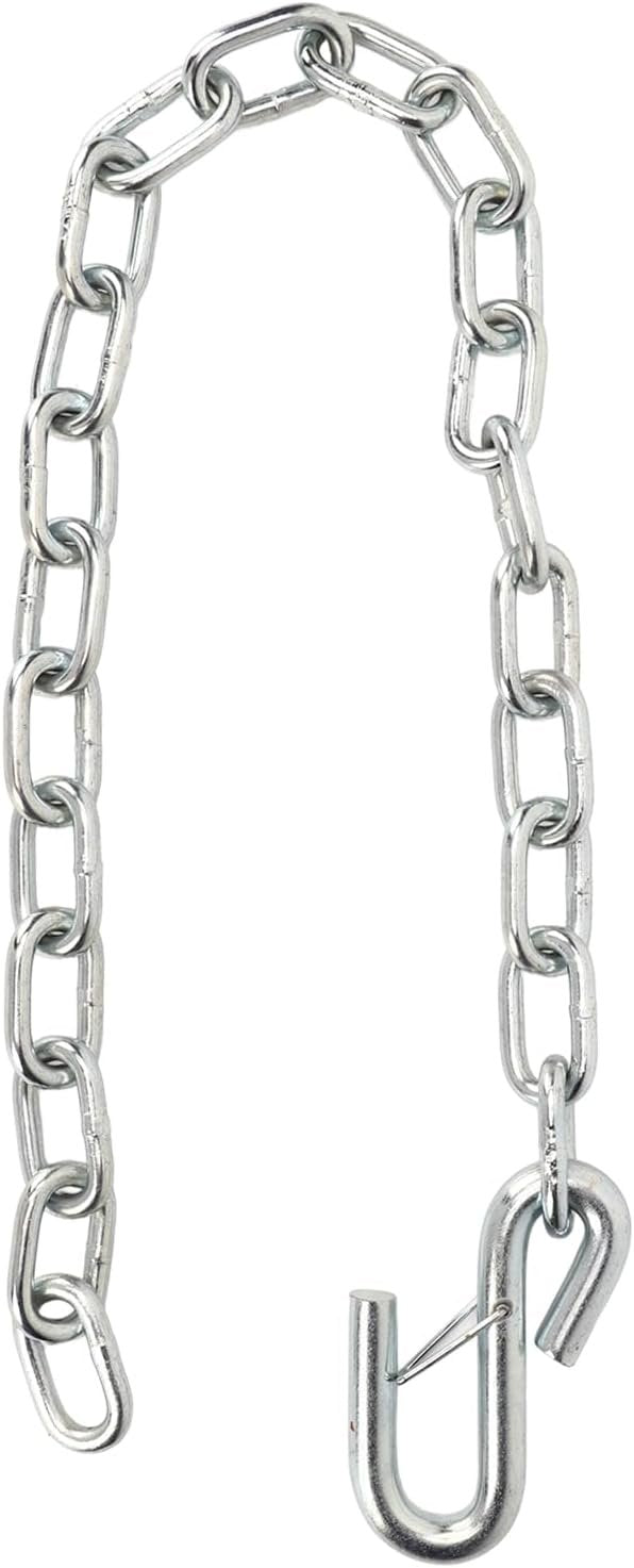 Trailer Security Wire - Corde di sicurezza, 3500 lbs, lunghezza di uscita anti-catena, lunghezza 77 cm, carburatore di ferro, adatto per roulotte, camper, fissaggio rapido