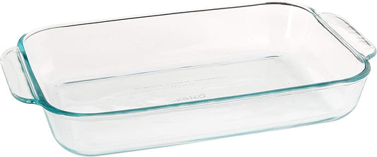 Pyrex SYNCHKG055786 Basics 2 Quart Glass Oblong Baking Dish, Clear 11.1 in. x 7.1 in. x 1.7