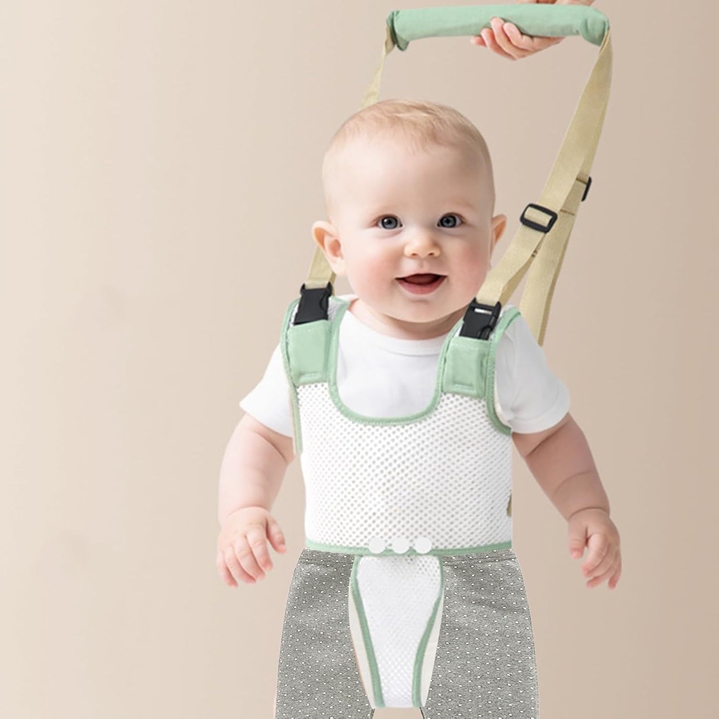 Baby Walking Safety Harness, Toddler Assistant Trainer Belt, 10.63 x 19.69 Inches, Adjustable Support Strap, Comfortable Padded Walker Tool, Balance Aid for Boy Girl Learning to Walk