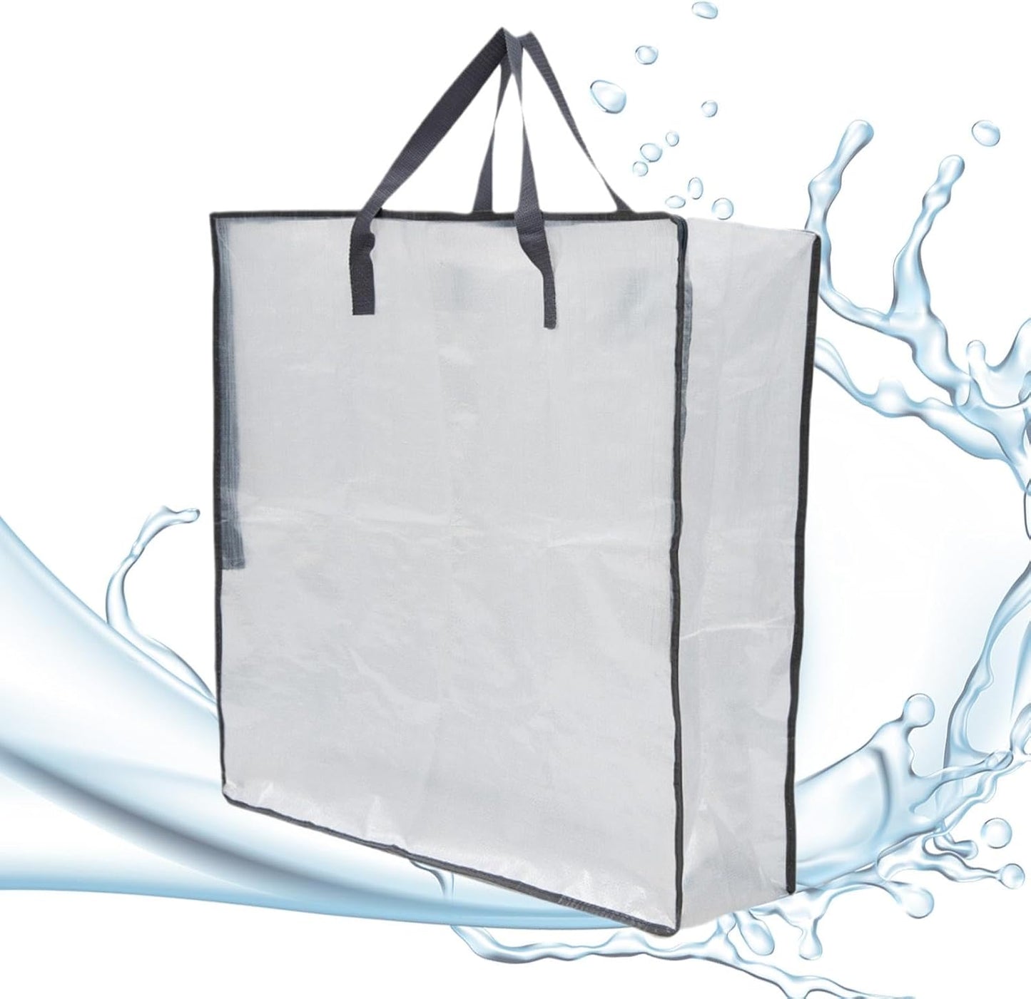 Clear Zipper Storage Bags Large Clear Storage Bags | Waterproof Travel Storage Bags with Handle and Zipper | Packing Bag Organization