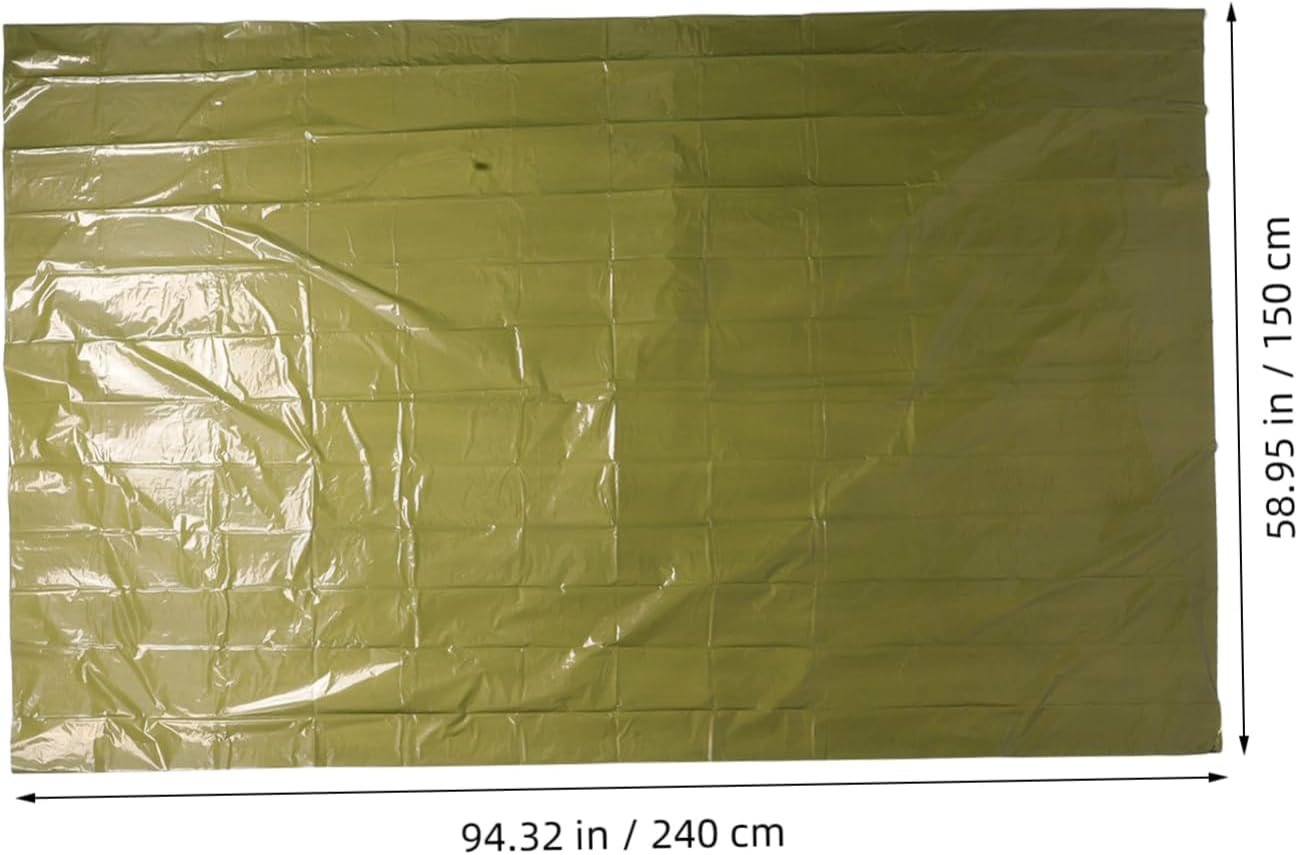 KITANDOVE Thermal Outdoor Tent Survival Blanket Emergency Shelter Hiking Insulated Cold Weather