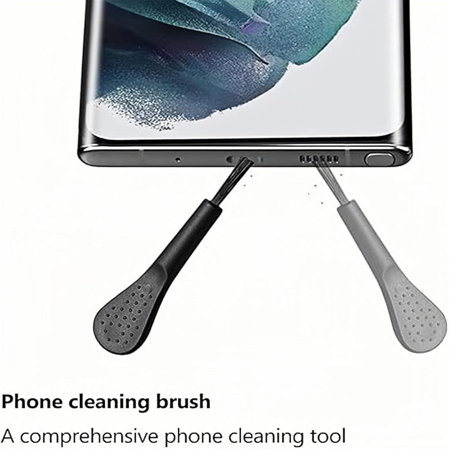 USB C Dust Plug, Charging Port Cover Set of 4, 0.39 x 0.24 Inch, Portable Port Protectors with Cleaning Brush, Compatible, Mobile Phones, Ideal for Road Trips, Travel, Camping