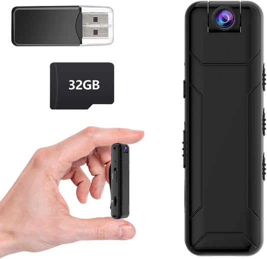 Body Camera with 32GB Memory Card, UCOCARE 1080P FHD Spy Camera No WiFi, Wearable Camera with PIR Motion Detection, 10 Hours of Use on One Charge, Widely Applied for Travel, Bike, Hiking (L902)