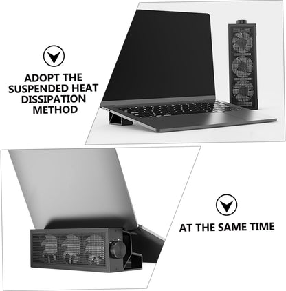TEHAUX 1 Set RGB Laptop Cooler Stand with Height Gaming Laptop Cooling Pad Speed Fan for Enhanced Performance Ergonomic Design for Desk and Bed Use Durable Construction for Optimal