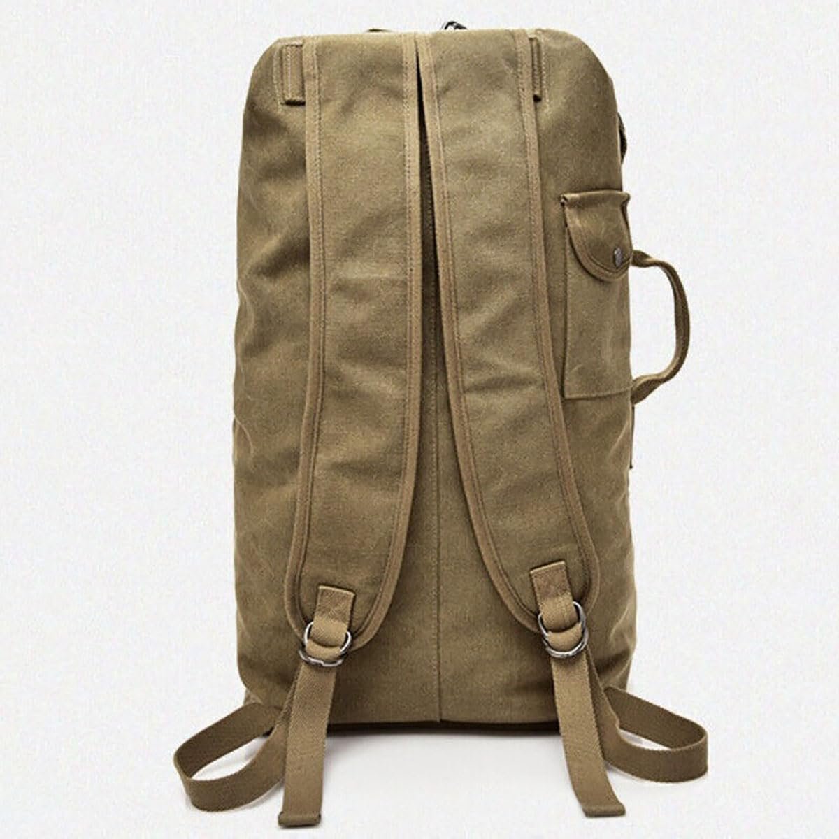 AIMALL Men's Fashion Canvas Backpack, Large Capacity Travel and Outdoor Sports Bag, Available in Small and Large Sizes