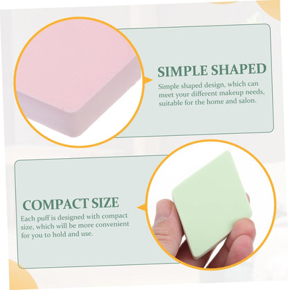 Vaguelly 12Pezzi Spugnette Per Multifunzionali Stile Rhombico Accessori Per Makeup e Della Per Applicare Fondotinta e Polvere Confezione Pz