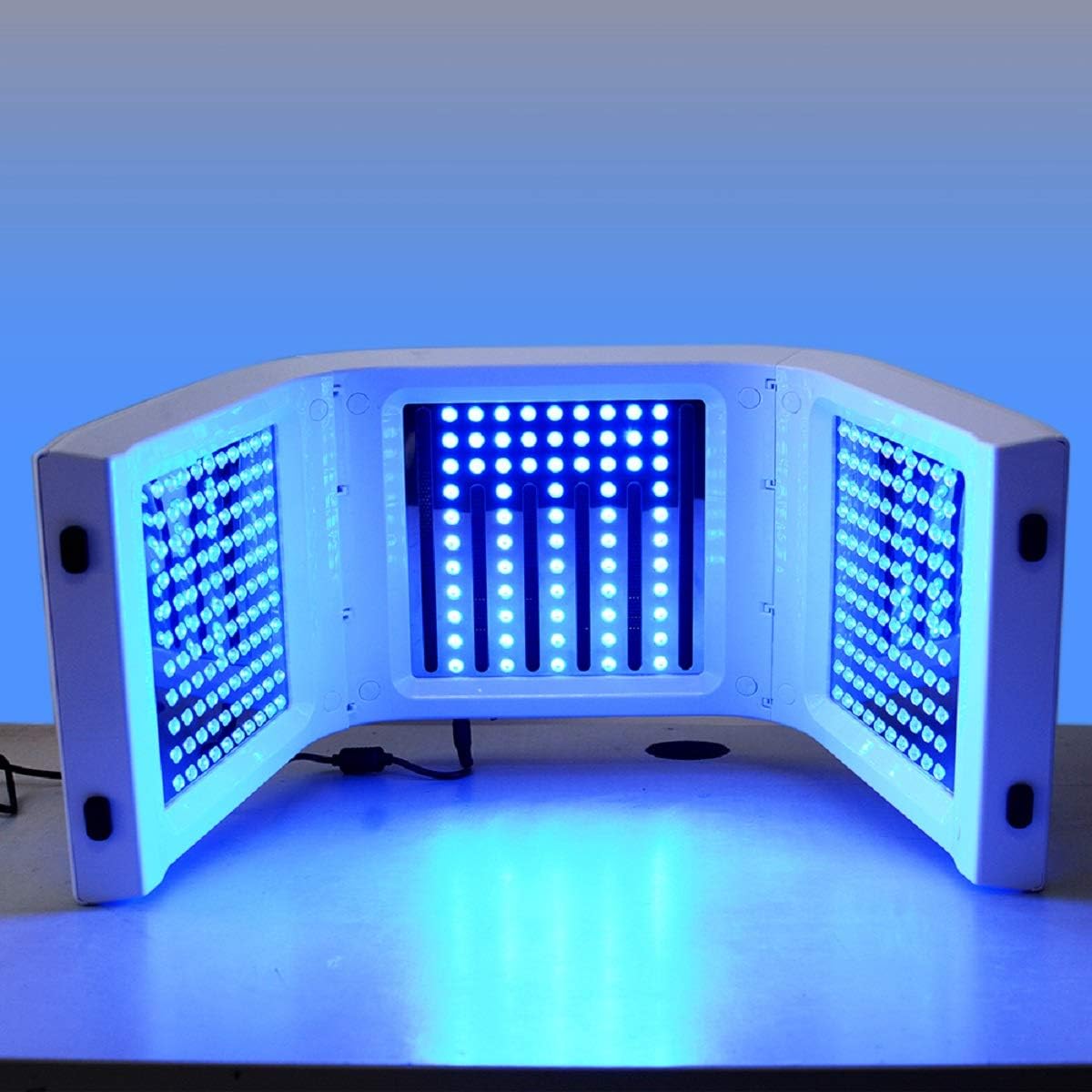 7 Color LED Therapy Light, LED Face Mask Skin Rejuvenation PDT Facial Skin Care Mask Skin Tightening Lamp SPA Face Device Beauty Salon Equipment Anti-aging Remove Wrinkle