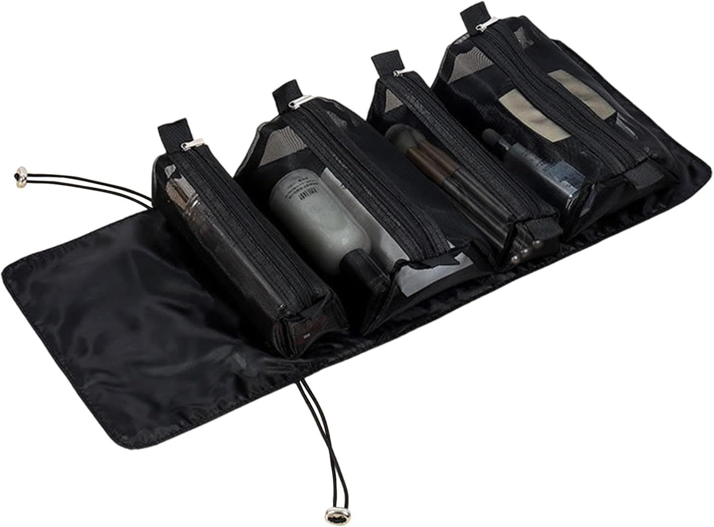 Roll up Travel Bag for Toiletries | Travel Makeup Organizer,Packing Organizers, Foldable Toiletries Case Cosmetic Container for Vacation Business Trips