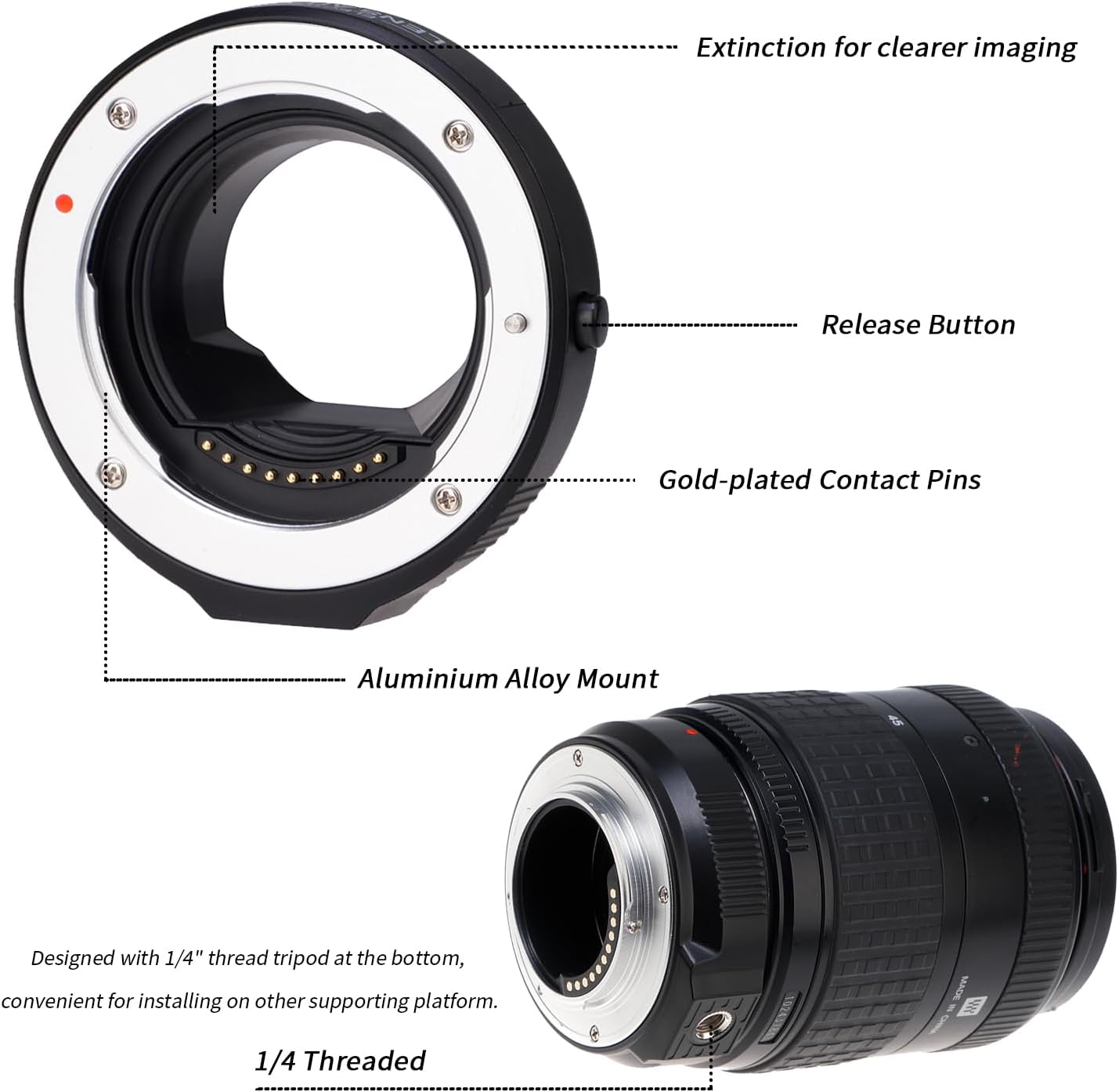 FOTGA Upgrade AF Autofocus Electronic Adapter Ring for 4/3 Lens to Micro Four Thirds (MFT, M4/3) for Olympus Pen & Panasonic Lumix DMW-MA1 MMF-2 MMF-3 Camera