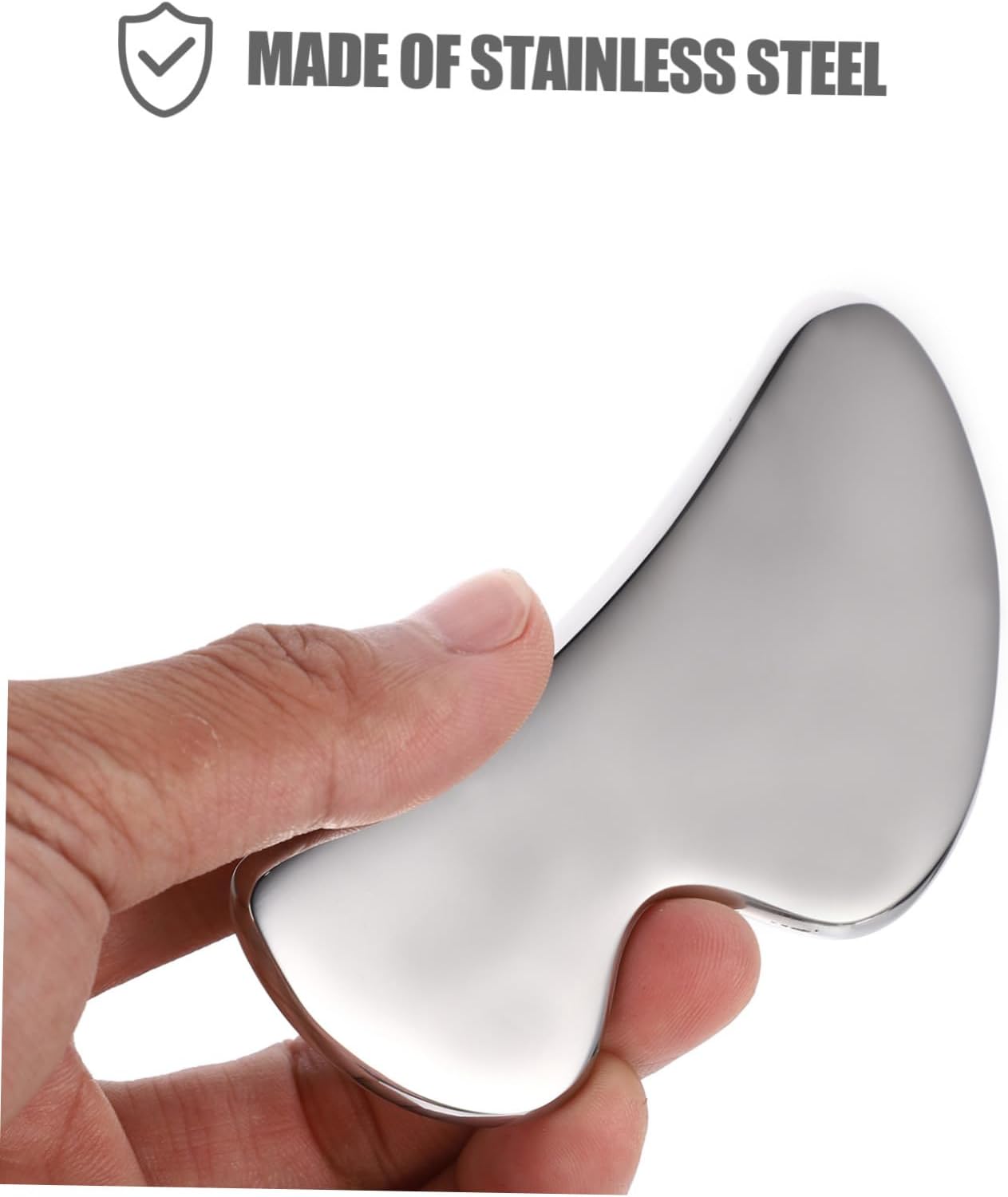 VALICLUD 1pc Stainless Steel Board Facial Massager Relief Scraper for Face Neck and Back Massage Multi