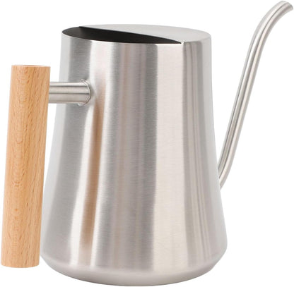 Elegante Lattina a Bordo Interno con Manico da Becco e in Legno - Design in Acciaio Colorato per Piante Domestiche, Ers, Succulente e Bonsai L Opachi Opachi (#3)